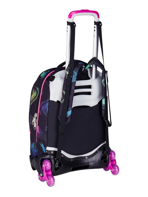 OPTICAL SHADE GIRL Zaino trolley 3 ruote, amovibile Nero - Zaini con carrello