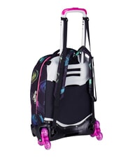 SEVEN OPTICAL SHADE GIRL Zaino trolley 3 ruote, amovibile Nero - Zaini con carrello - 7