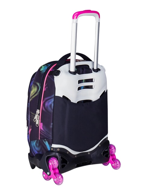 OPTICAL SHADE GIRL Zaino trolley 3 ruote, amovibile Nero - Zaini con carrello