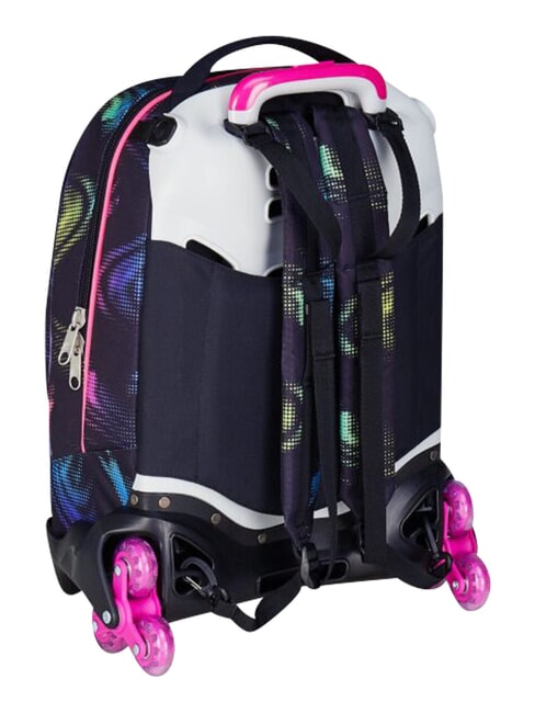 OPTICAL SHADE GIRL Zaino trolley 3 ruote, amovibile Nero - Zaini con carrello