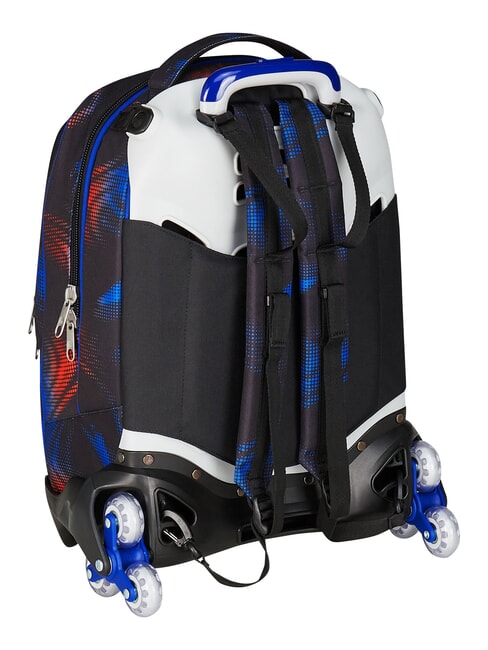 OPTICAL SHADE BOY Zaino trolley 3 ruote, amovibile reflex blue - Zaini con carrello