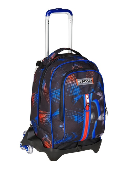 OPTICAL SHADE BOY Zaino trolley 3 ruote, amovibile reflex blue - Zaini con carrello
