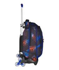 SEVEN OPTICAL SHADE BOY Zaino trolley 3 ruote, amovibile reflex blue - Zaini con carrello - 9