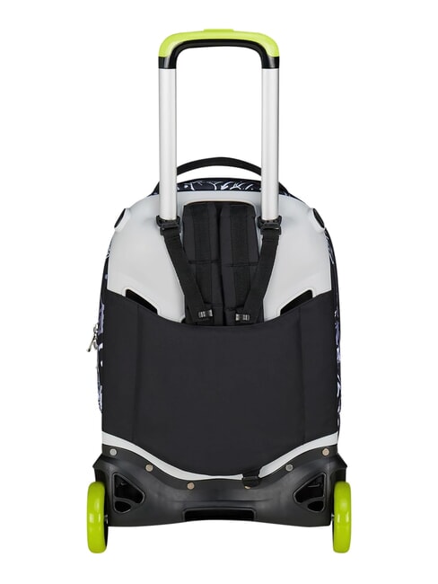 NEW TECH BOY Zaino trolley 2 ruote, amovibile steelgray - Zaini con carrello