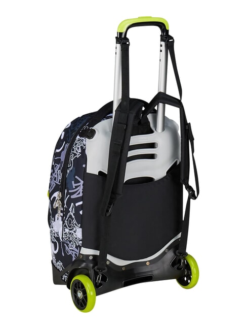 NEW TECH BOY Zaino trolley 2 ruote, amovibile steelgray - Zaini con carrello