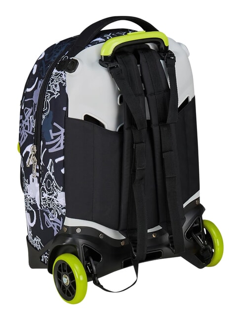 NEW TECH BOY Zaino trolley 2 ruote, amovibile steelgray - Zaini con carrello