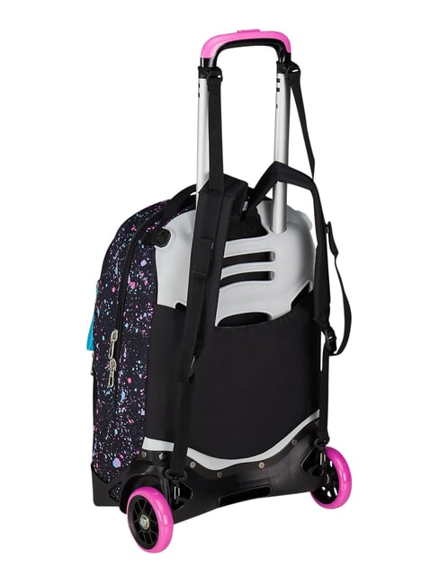 NEW TECH GIRL Zaino trolley 2 ruote, amovibile Nero - Zaini con carrello