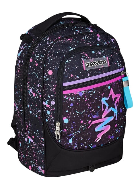 NEW TECH GIRL Zaino trolley 2 ruote, amovibile Nero - Zaini con carrello