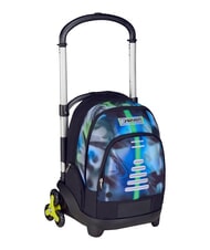 SEVEN WRITE DOWN Zaino trolley 3 ruote, amovibile metal - Zaini con carrello - 3