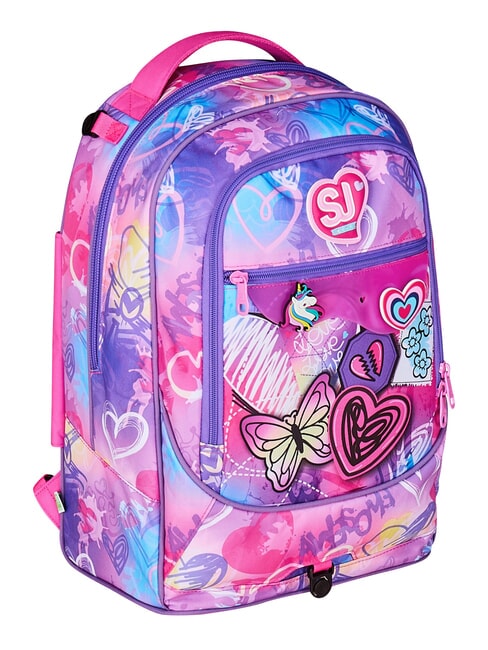 TINYPATCH GIRL Zaino trolley 3 ruote, amovibile CANDY FUXIA - Zaini con carrello