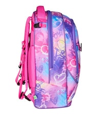 SJGANG TINYPATCH GIRL Zaino trolley 3 ruote, amovibile CANDY FUXIA - Zaini con carrello - 4
