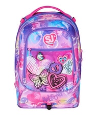 SJGANG TINYPATCH GIRL Zaino trolley 3 ruote, amovibile CANDY FUXIA - Zaini con carrello - 11