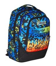 SEVEN SCRIBBLED FLAME Zaino trolley 2 ruote, amovibile PINENEEDLE - Zaini con carrello - 4