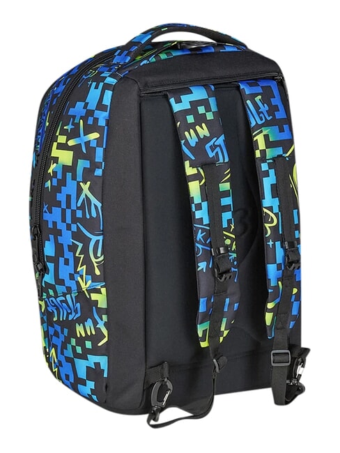 SCRIBBLED FLAME Zaino trolley 2 ruote, amovibile PINENEEDLE - Zaini con carrello