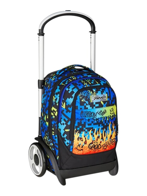 SCRIBBLED FLAME Zaino trolley 2 ruote, amovibile PINENEEDLE - Zaini con carrello