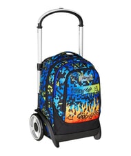 SEVEN SCRIBBLED FLAME Zaino trolley 2 ruote, amovibile PINENEEDLE - Zaini con carrello - 8