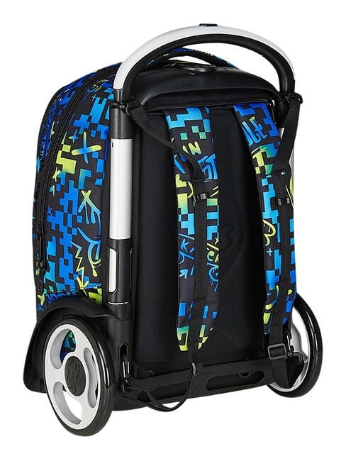 SCRIBBLED FLAME Zaino trolley 2 ruote, amovibile PINENEEDLE - Zaini con carrello