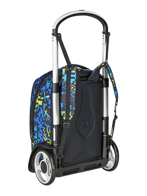 SCRIBBLED FLAME Zaino trolley 2 ruote, amovibile PINENEEDLE - Zaini con carrello