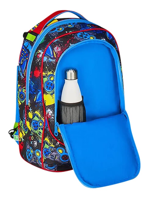 GAME-LED Zaino trolley 3 ruote, amovibile FIERY RED            - Zaini con carrello