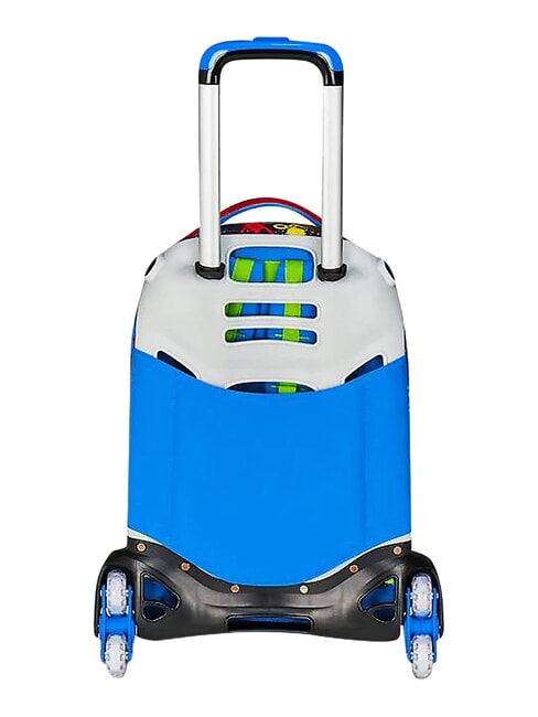 GAME-LED Zaino trolley 3 ruote, amovibile FIERY RED            - Zaini con carrello