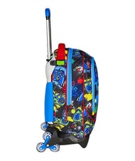 SJGANG GAME-LED Zaino trolley 3 ruote, amovibile FIERY RED            - Zaini con carrello - 2
