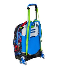 SJGANG GAME-LED Zaino trolley 3 ruote, amovibile FIERY RED            - Zaini con carrello - 7
