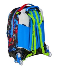 SJGANG GAME-LED Zaino trolley 3 ruote, amovibile FIERY RED            - Zaini con carrello - 8