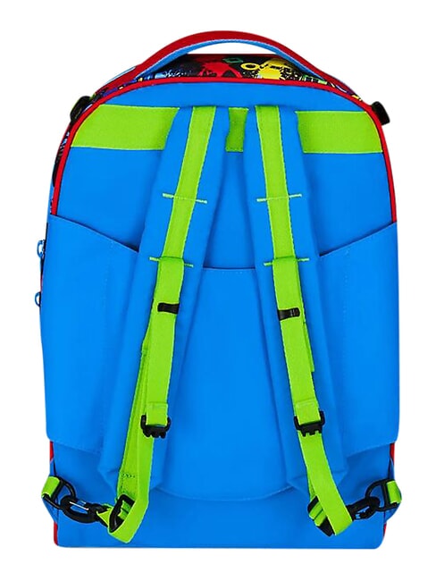 GAME-LED Zaino trolley 3 ruote, amovibile FIERY RED            - Zaini con carrello