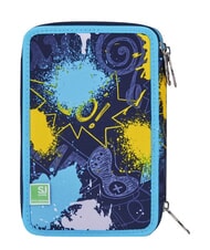 SJGANG SJ EVER Astuccio a 3 zip bluebell turquoise - Astucci e Accessori - 3