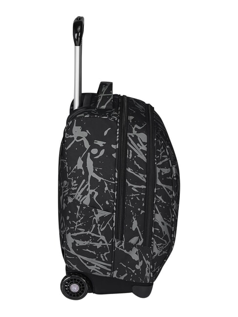 FANTASY GRS Zaino trolley 2 ruote, fisso black dripping - Zaini con carrello