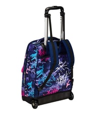 SEVEN GRAFFITIMIX Zaino trolley 2 ruote, fisso BLUE POLITE          - Zaini con carrello - 5