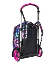 SEVEN GLOW LOVE Zaino trolley 2 ruote, amovibile Nero - Zaini con carrello - 5