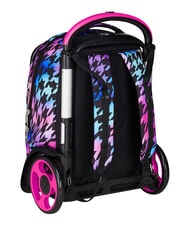 SEVEN GLOW LOVE Zaino trolley 2 ruote, amovibile Nero - Zaini con carrello - 7