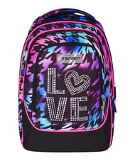 SEVEN GLOW LOVE Zaino trolley 2 ruote, amovibile Nero - Zaini con carrello - 8