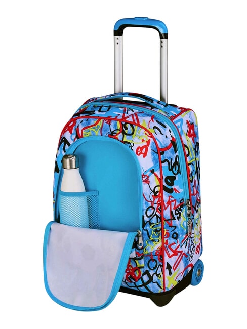 JUNIOR Zaino trolley 2 ruote, fisso Nero - Zaini con carrello