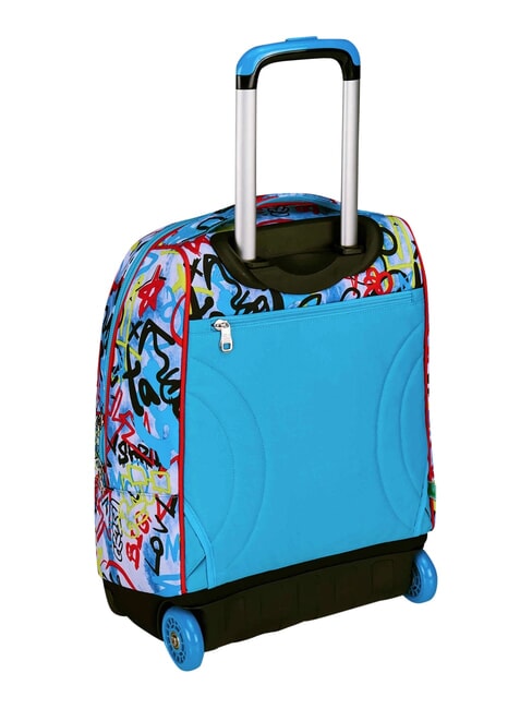 JUNIOR Zaino trolley 2 ruote, fisso Nero - Zaini con carrello