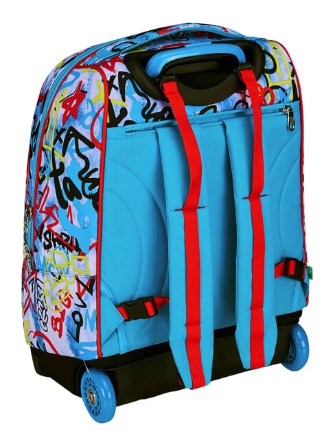 JUNIOR Zaino trolley 2 ruote, fisso Nero - Zaini con carrello