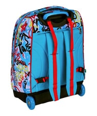 SJGANG JUNIOR Zaino trolley 2 ruote, fisso Nero - Zaini con carrello - 7