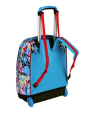 SJGANG JUNIOR Zaino trolley 2 ruote, fisso Nero - Zaini con carrello - 8