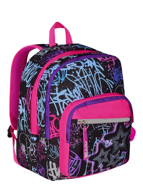 SJ EVER FIXSTAR GIRL Zaino doppio scomparto Nero - Zaini Scuola & Tempo Libero