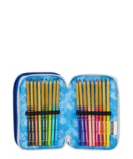 SEVEN GET TOGETHER Astuccio a 3 zip reflex blue - Astucci e Accessori - 3