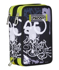 SEVEN GET TOGETHER Astuccio a 3 zip steelgray - Astucci e Accessori - 7