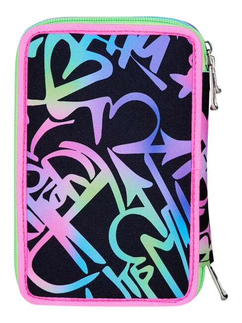 GET TOGETHER Astuccio a 3 zip fuxiafluo - Astucci e Accessori