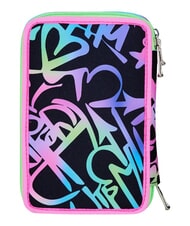 SEVEN GET TOGETHER Astuccio a 3 zip fuxiafluo - Astucci e Accessori - 2