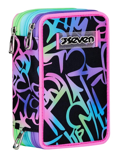 GET TOGETHER Astuccio a 3 zip fuxiafluo - Astucci e Accessori