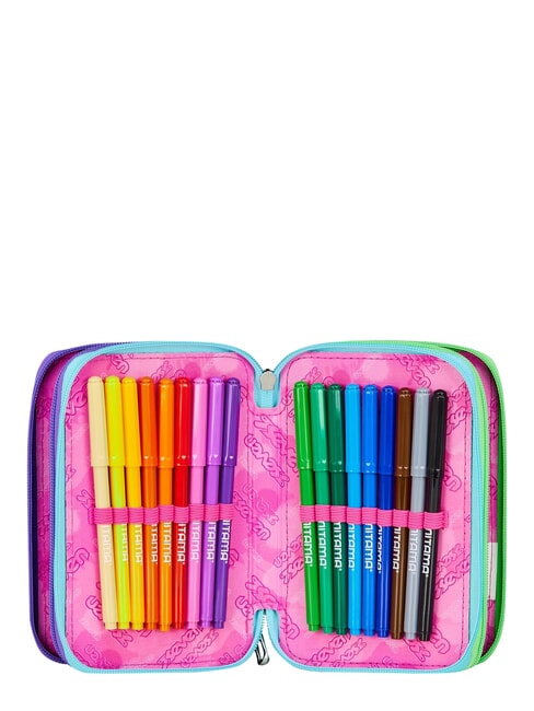 GET TOGETHER Astuccio a 3 zip fuxiafluo - Astucci e Accessori