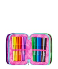 SEVEN GET TOGETHER Astuccio a 3 zip fuxiafluo - Astucci e Accessori - 5