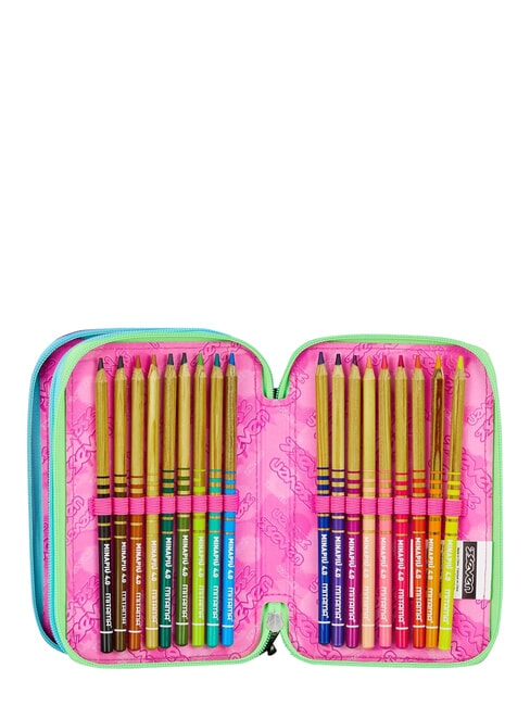 GET TOGETHER Astuccio a 3 zip fuxiafluo - Astucci e Accessori