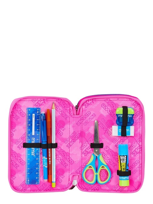 GET TOGETHER Astuccio a 3 zip framboise rose - Astucci e Accessori