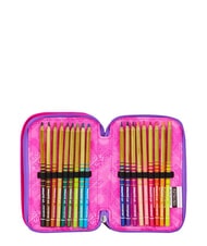 SEVEN GET TOGETHER Astuccio a 3 zip framboise rose - Astucci e Accessori - 7